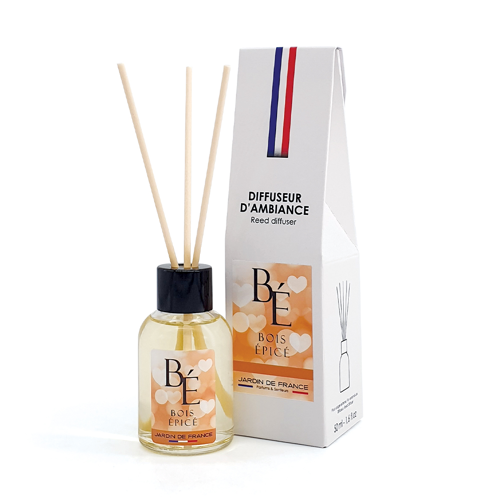 BOIS ÉPICÉ Diffuseur d'ambiance 50 ml - Jardin de France