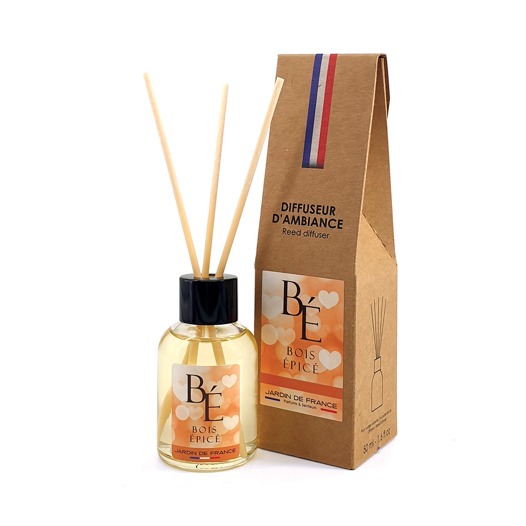BOIS ÉPICÉ Diffuseur d'ambiance 50 ml kraft - Jardin de France