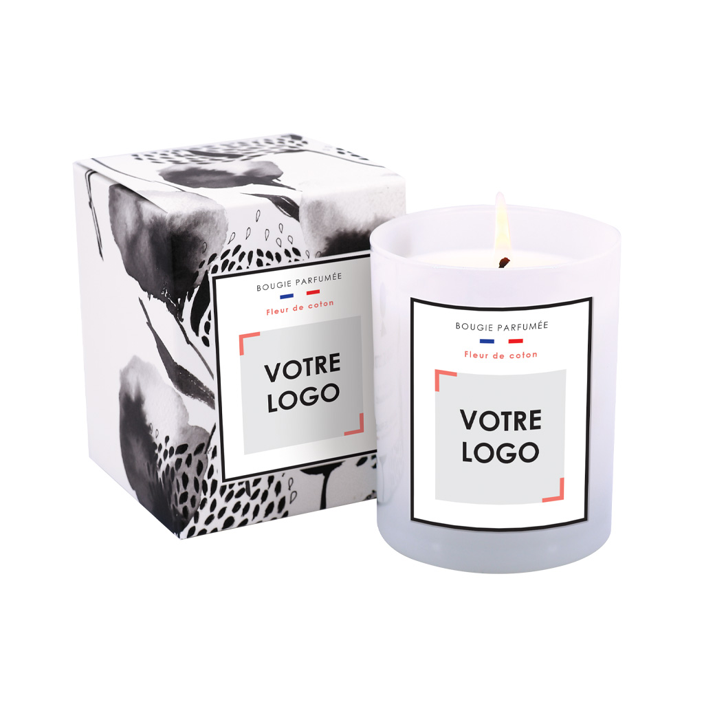 Bougie parfumée 180g étui imprimé